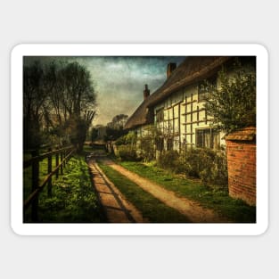 A Lane in Blewbury Oxfordshire Sticker